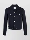 Courrèges Chest Pockets Long Sleeves Point Collar In Blue
