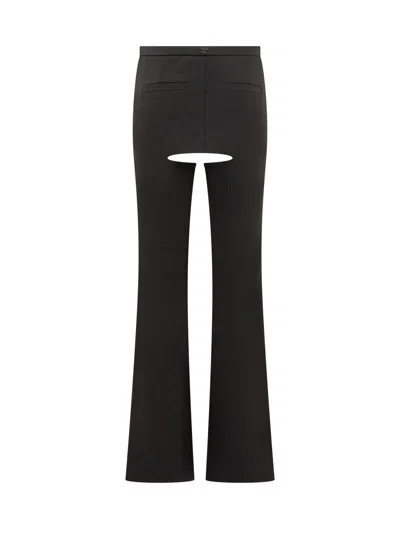 Courrèges Courreges Chic Paintntaloni Mini Chaps Trousers In Black