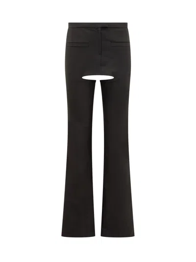 Courrèges Courreges Chic Paintntaloni Mini Chaps Trousers In Black