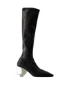 Courrèges Circle Boots - Courreges - Synthetic Leather - Black In Black