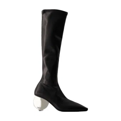 Courrèges Circle Boots In Black
