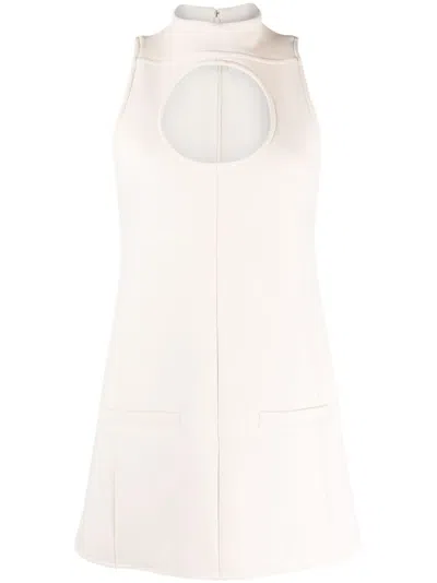 COURRÈGES CIRCLE CUTOUT MINIDRESS