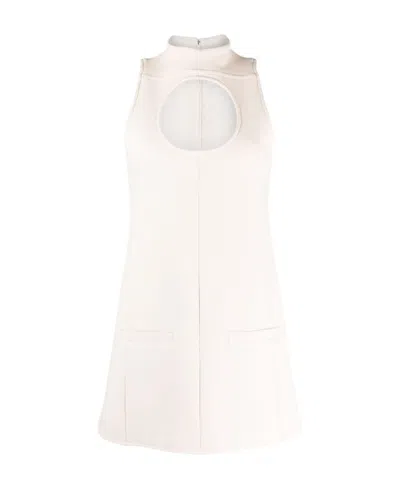 COURRÈGES CIRCLE CUTOUT MINIDRESS