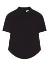 Courrèges Circle Heritage Crepe Top Clothing In Black