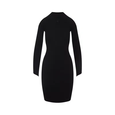 COURRÈGES COURREGÈS CIRCLE RIB MINI DRESS