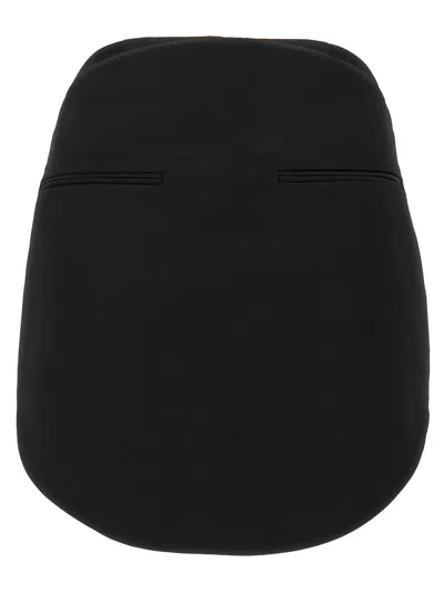 Courrèges Courreges Circle Satin Skirt In Black