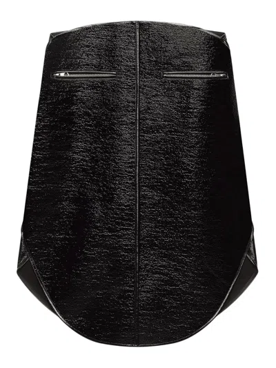 COURRÈGES CIRCLE VINYL SKIRT