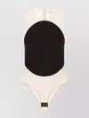 Courrèges Circular Panel Fitted Sleeveless Top In Neutral