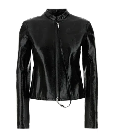 COURRÈGES COURRÈGES CITY CROPPED BIKER JACKET