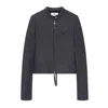 Courrèges City Denim Jacket In Black