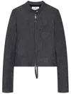 Courrèges City Denim Jacket In Grey