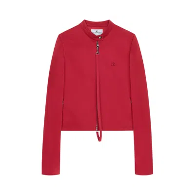 Pre-owned Courrèges City Jacket 'ruby' | Red | Women's Size 40