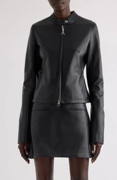 Courrèges City Vinyl Jacket In Black
