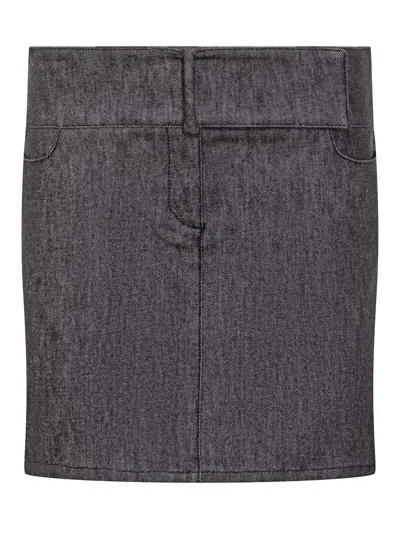 Courrèges Courreges Classic Mini Skirt In Gray