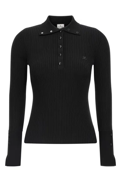COURRÈGES 'CLASSIC RIB' POLO SHIRT