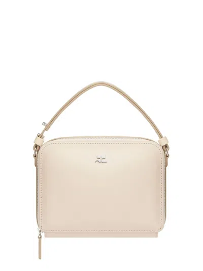 Courrèges Cloud Chained Bag In Neutrals