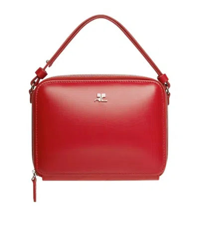 COURRÈGES COURRÈGES CLOUD LOGO PLAQUE CHAINED SHOULDER BAG