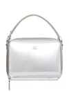 Courrèges Cloud Logo-plaque Shoulder Bag In Silber