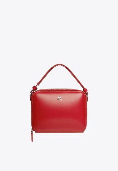 Courrèges Cloud Chained Handbag In Red