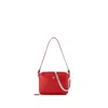COURRÈGES CLOUD CHAINED PURSE - LEATHER - RED