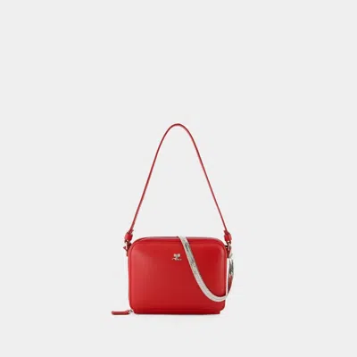 Courrèges Courregès Cloud Chained Purse In Red