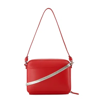 Courrèges Cloud Chained Shoulder Bag In Red