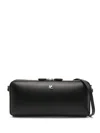 Courrèges Cloud Reflex Leather Baguette Bag In Black