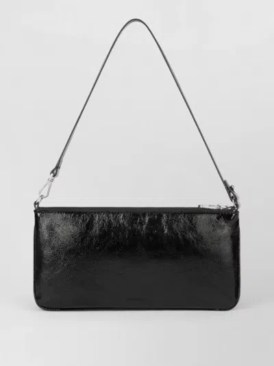 Courrèges Clutch Bag Nylon Blend Silk Wrist Strap