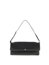 Courrèges Rectangular Shoulder Bag Adjustable Strap In Black