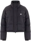 Courrèges Nylon Puffer Jacket In Black