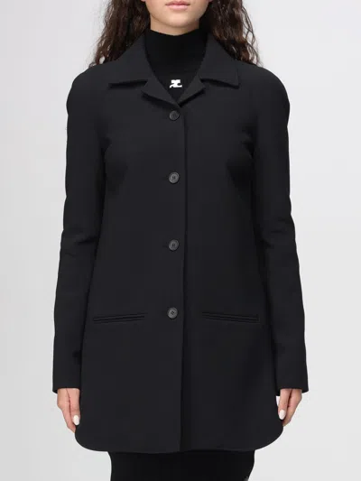 Courrèges Coat  Woman Color Black In Multi