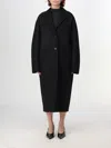 Courrèges Cocoon Coat In Schwarz