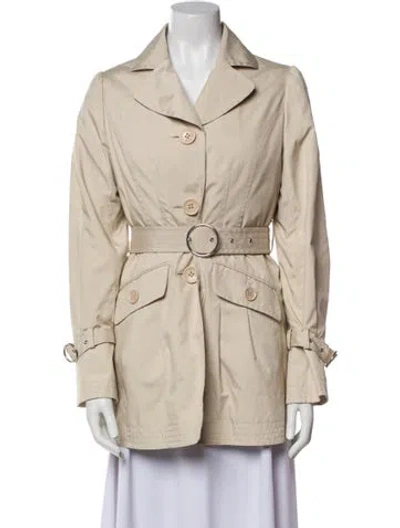 Pre-owned Courrèges Coat In Neutral
