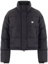 Courrèges Black Insulated Puffer Jacket In Black