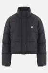 Courrèges Black Insulated Puffer Jacket In Black