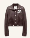 Courrèges Re-edition Vinyl Jacket Clothing In Brown