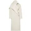 Courrèges Oblique Cotton Trench Coat In White