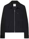 Courrèges Twill-weave Shirt Jacket In Black
