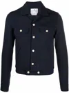 Courrèges Chest Pockets Long Sleeves Point Collar In Blue