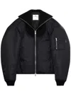 Courrèges Cocoon Bomber Jacket In Black
