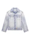 Courrèges Cocoon Denim Jacket In Blue