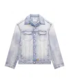 Courrèges Cocoon Denim Jacket In White