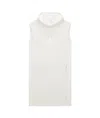 Courrèges Cocoon Sleeveless Jersey Tunic In White