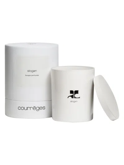 Courrèges Colorama Slogan Candle In White