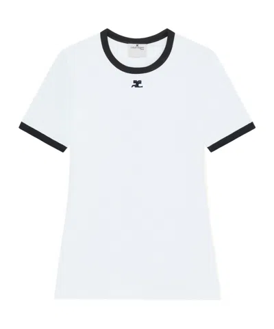 Courrèges Courreges T-shirt Woman In White