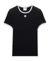 Courrèges Milano Open Back Long Sleeve Bodysuit In Black