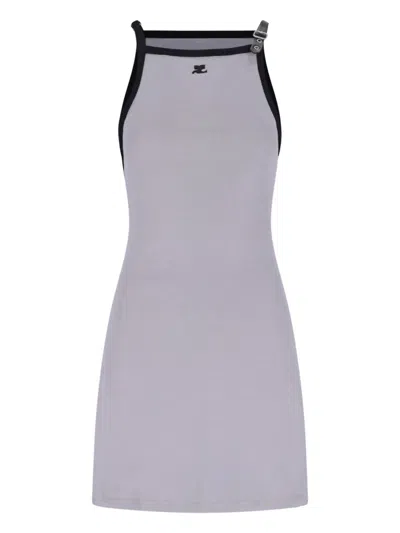 COURRÈGES CONTRAST MINI DRESS