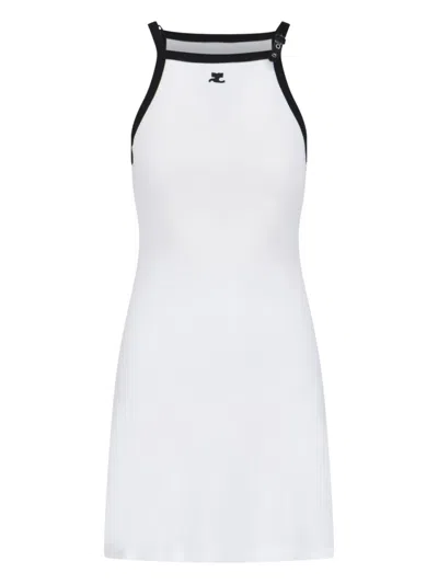 COURRÈGES CONTRAST MINI DRESS