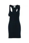Courrèges Courreges Women Black Cotton Mini Dress In Black