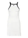 Courrèges Square Neck Mini Dress In White